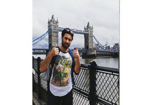 Dave at Tower Bridge in London.