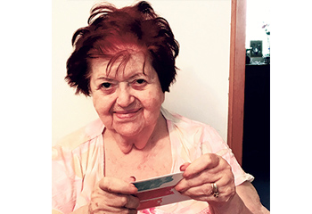 Sonia, who received a Rosh Hashanah card