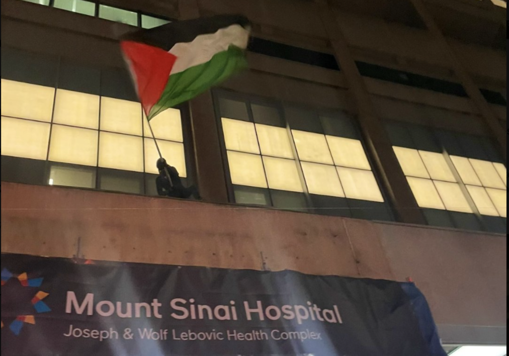 Protest at Mount Sinai Hospital