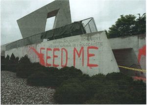 Holocaust Monument vandalized