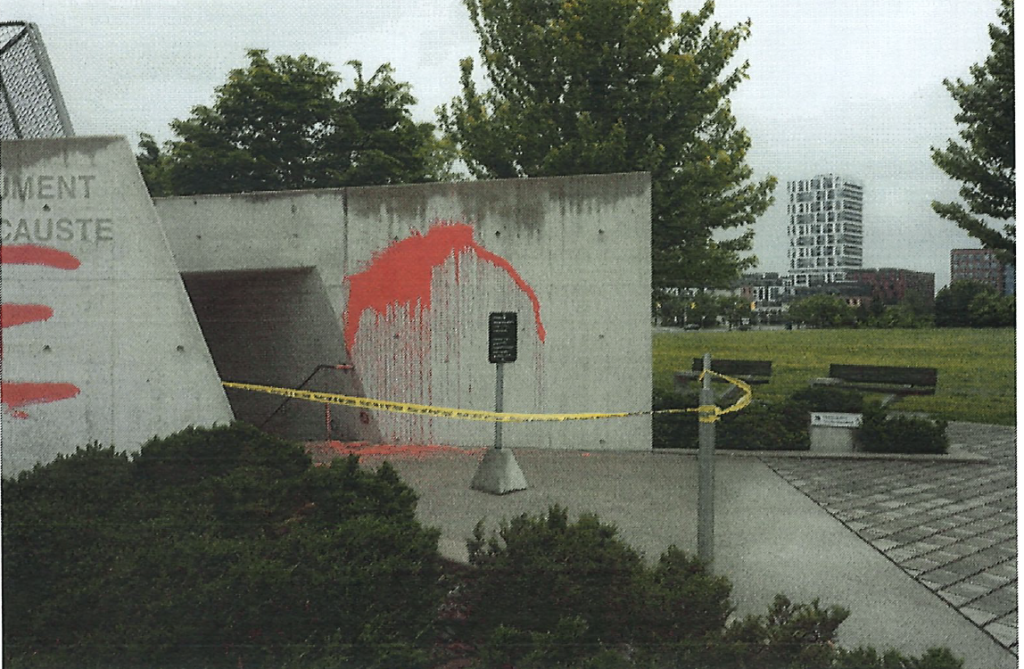 Vandalism at National Holocaust Monument